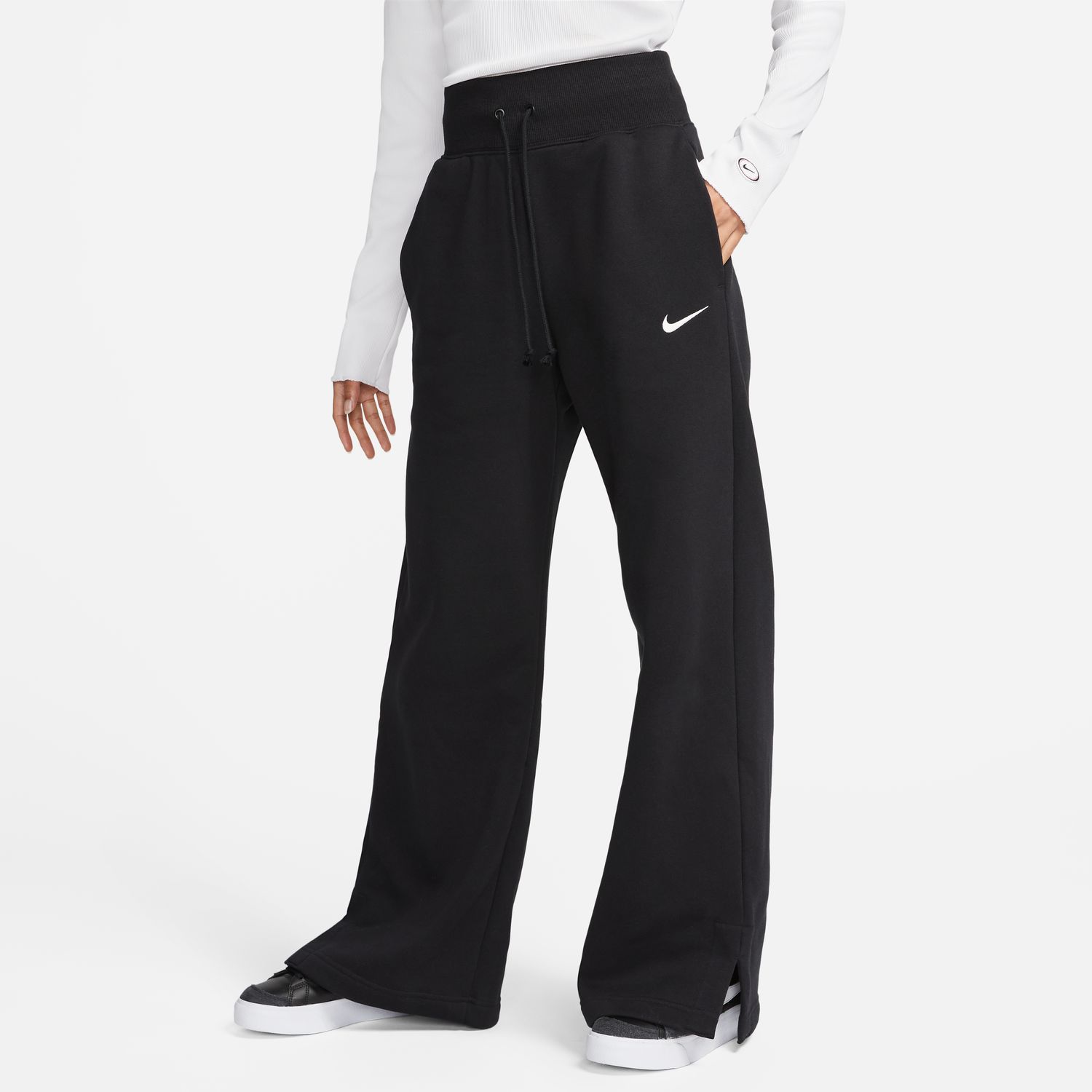 Nike Sportswear Phoenix Fleece Wmns Pants Black - Dámske - Nohavice Nike - Čierne - DQ5615-010 - Veľkosť: L