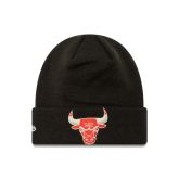 New Era Knit Medium NBA Metallic Chicago Bulls Beanie - Čierne - Čapica