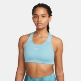 Nike Dri-FIT Swoosh Women's Medium-Support 1-Piece Pad Sports Bra Blue - Modré - Športová podprsenka