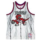 Mitchell & Ness NBA Toronto Raptors Vince Carter 75th Anniversary Platinum Collection Swingman Jersey - Biele - Dres