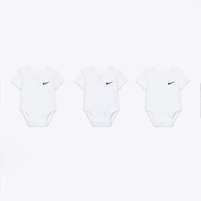 Nike Swoosh Bodysuit 3PC White - Biele - set