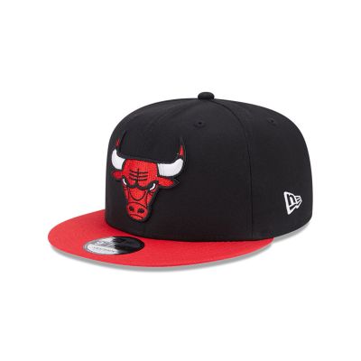 New Era Chicago Bulls Team Side Patch Black 9FIFTY Snapback Cap - Čierne - Čapica