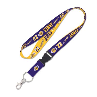 WinCraft NBA LeBron James Los Angeles Lakers Lanyard - Fialové - Kľúčenka