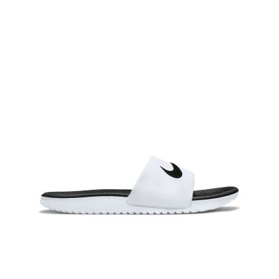 Nike Kawa "White Black" Slides (GS/PS) - Biele - Šľapky