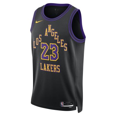 Nike Dri-FIT LA Lakers LeBron James City Edition 23/24 Swingman Jersey - Čierne - Dres