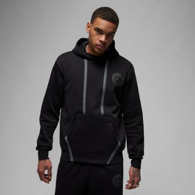 Jordan Paris Saint-Germain Fleece Pullover Hoodie Black - Čierne - Mikina