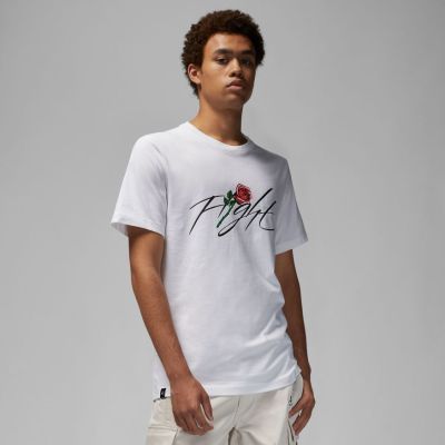 Jordan Brand Sorry Graphic Crew Tee White - Biele - Tričko