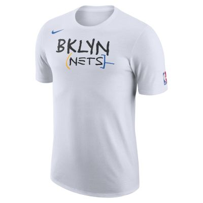 Nike NBA Brooklyn Nets City Edition Logo Tee - Biele - Tričko