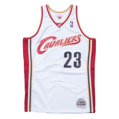 Mitchell & Ness NBA Cleveland Cavaliers Lebron James White Swingman Jersey - Biele - Dres