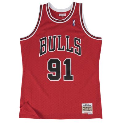 Mitchell & Ness Chicago Bulls Dennis Rodman NBA Swingman Jersey - Červené - Dres
