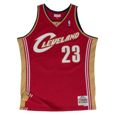 Mitchell & Ness NBA Cleveland Cavaliers Lebron James Red Swingman Road Jersey - Červené - Dres