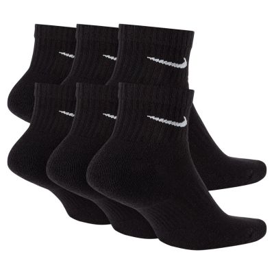 Nike Everyday Cushioned Ankle 6-Pack Socks - Čierne - Ponožky