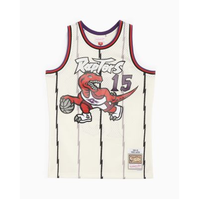 Mitchell & Ness NBA Toronto Raptors Vince Carter Off White Team Color Swingman Jersey - Biele - Dres