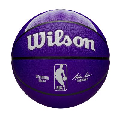 Wilson 2023 NBA Team City Collector Utah Jazz Size 7 - Fialové - Lopta