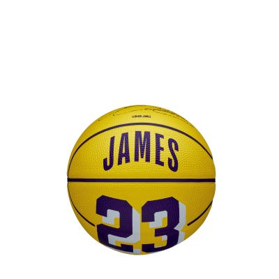 Wilson NBA Player Icon Mini Basketball LeBron New Size 3 Yellow - Žlté - Lopta